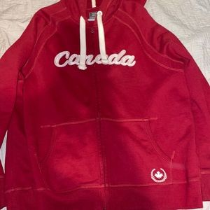 zip up canada hoodie